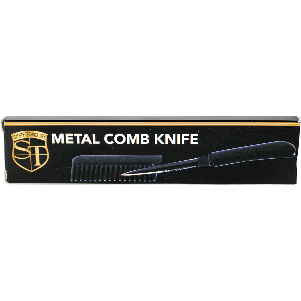 Black Color Comb Metal Knife view 3